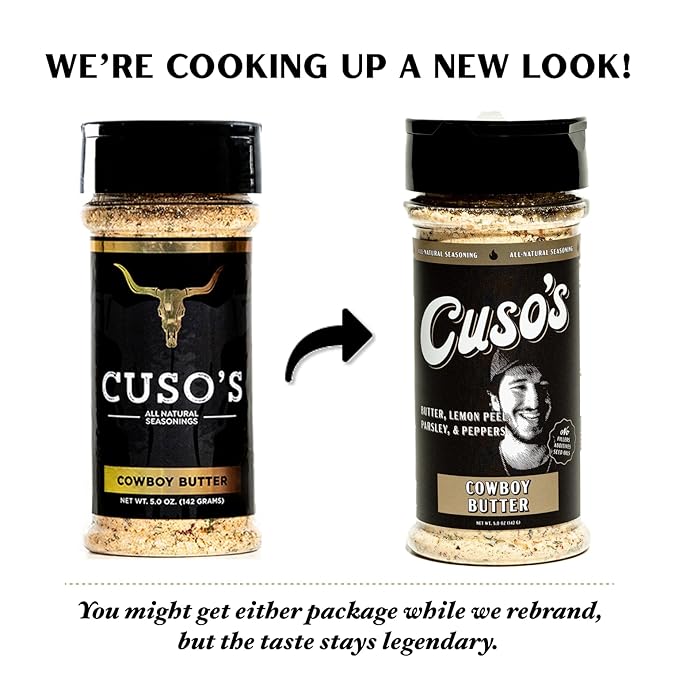Cuso’s Cowboy Butter Seasoning - Great Tasting Steak Seasonings - Roasted Garlic Butter Seasoning