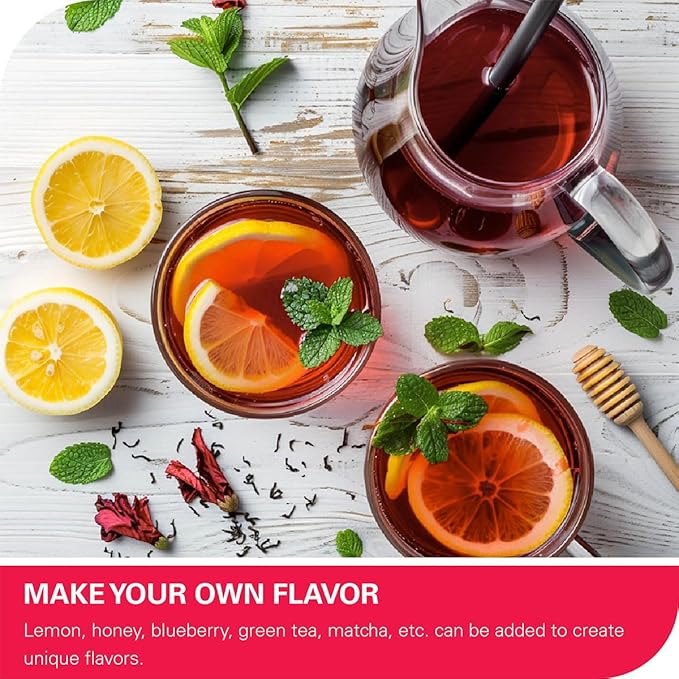 WT WEETEE Rosehips Hibiscus Tea Bags, Made with Rosehip & Hibiscus Flowers, Natural Caffeine-free