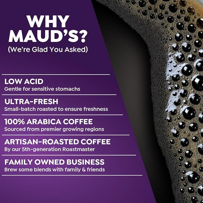 Maud's Half Caff Coffee Pods, 100 ct, Medium Roast Coffee in Recyclable Single Serve Pods – 100%