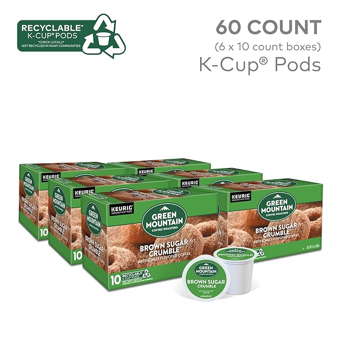 Green Mountain Coffee Roasters Brown Sugar Crumble Keurig Single-Serve K-Cup pods, Medium Roast