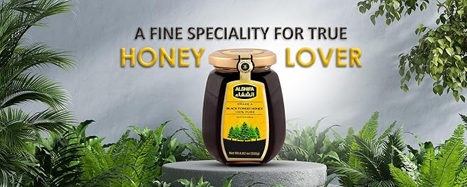 ALSHIFA Natural Honey 8.81oz (250g) | Pack of 3 | Raw & Pure Honey Unpasteurized | 100% Pure