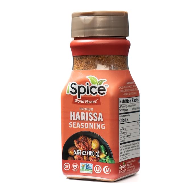 iSpice - HARISSA SEASONING World Flavor Super Spice Blend | All Natural | Ready to use as is | No