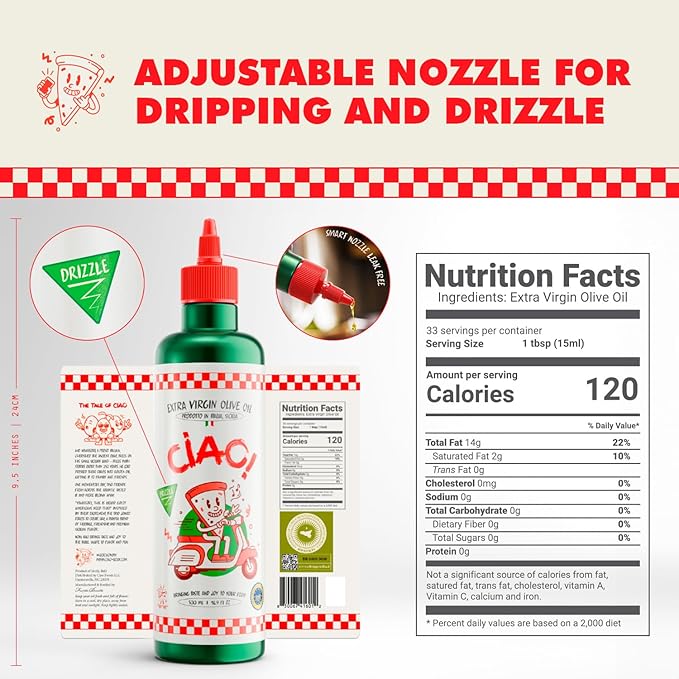 CIAO Sicilian Extra Virgin Olive Oil ??First Cold-Pressed, High Polyphenol, Organic, Authentic
