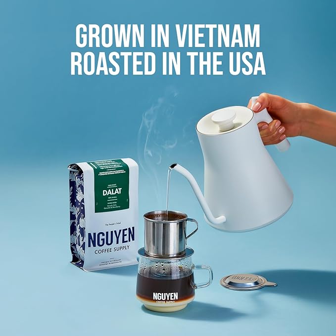 Nguyen Coffee Supply - Dalat Arabica: Dark Roast Premium Ground Coffee Beans, Vietnamese Single