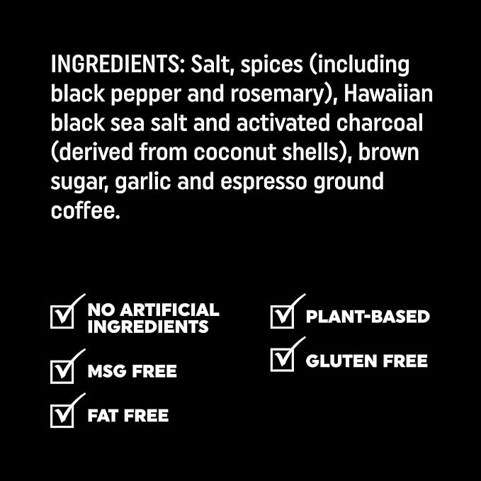 Fire & Smoke Society Black & Tan Steak Seasoning | BBQ Rubs, Steak Rub for Smoking and Grilling