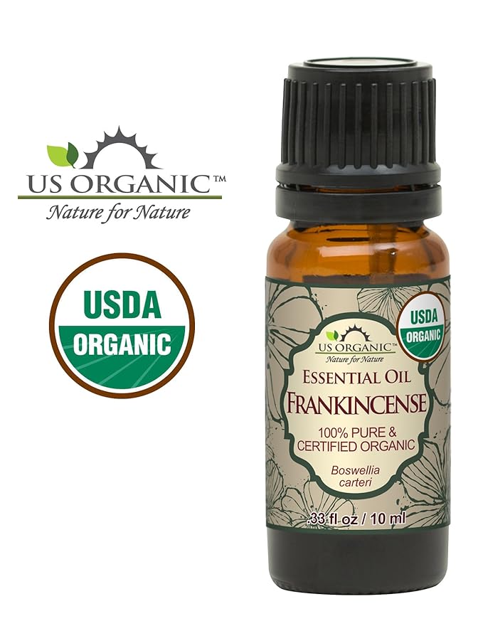 US Organic 100% Pure Frankincense (Boswellia Carteri) Essential Oil - Sourced from The Horn of
