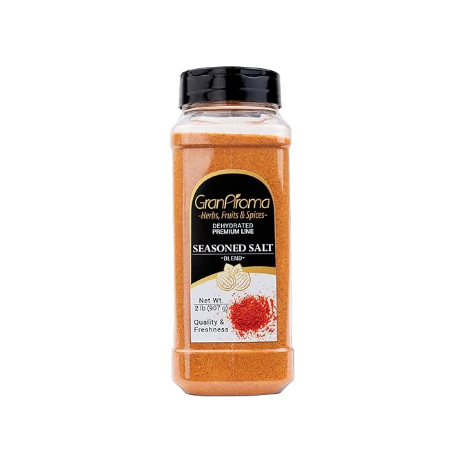 GranAroma Seasoned Salt, Savory Blend, Seasoning for Grilled Meats, Roasted Vegetables, and Soups