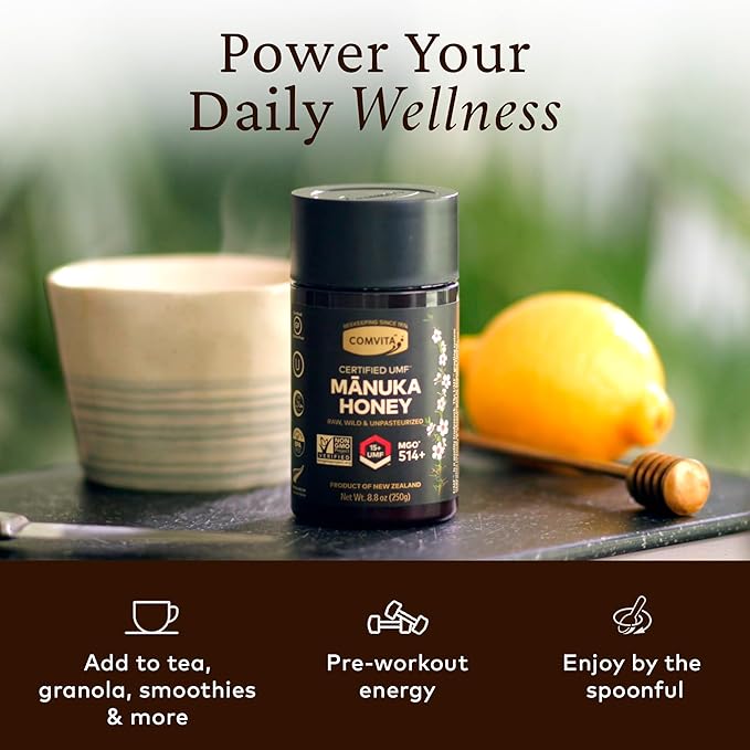 Comvita Manuka Honey UMF 15+ (MGO 514+) - Raw Manuka Honey New Zealand, Pure & Unpasteurized