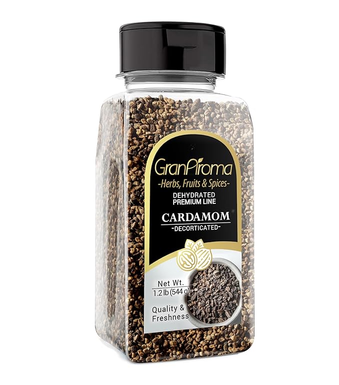 GranAroma Decorticated Cardamom, Versatile Spice, Indian Cuisine, Rich & Intense Flavor (10.4 Ounce)