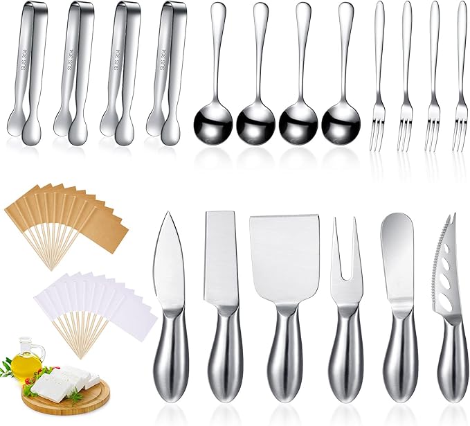 Patelai Charcuterie Board Accessories Cheese Spreader Knife Set Charcuterie Utensils Butter Knife