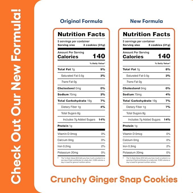 Partake Gluten Free Ginger Snap Crunchy Cookies - Vegan - Free From the Top 9 Allergens Including