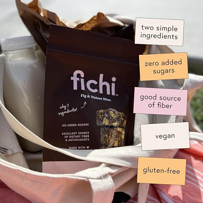 Fichi Fig and Nut Bites, a Wholesome and Delicious Gluten-Free Italian Fruit and Nut Snack (Two