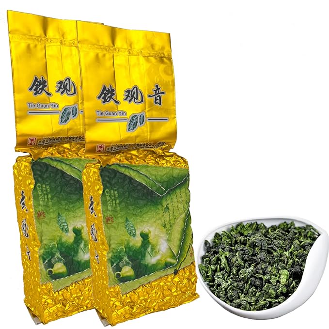 MOORCHOCO TieGuanYin Oolong Tea Loose Leaf, Iron Goddess of Mercy, 17.63 oz-500g, From Anxi Fujian