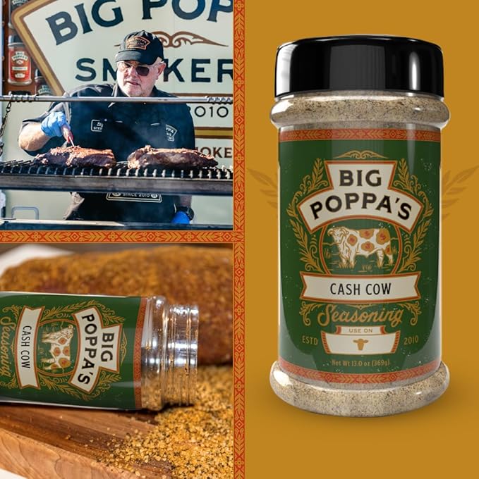 Big Poppa's Cash Cow Seasoning – Unleash the Flavor of Your Beef Recipes with our Mouth-Watering