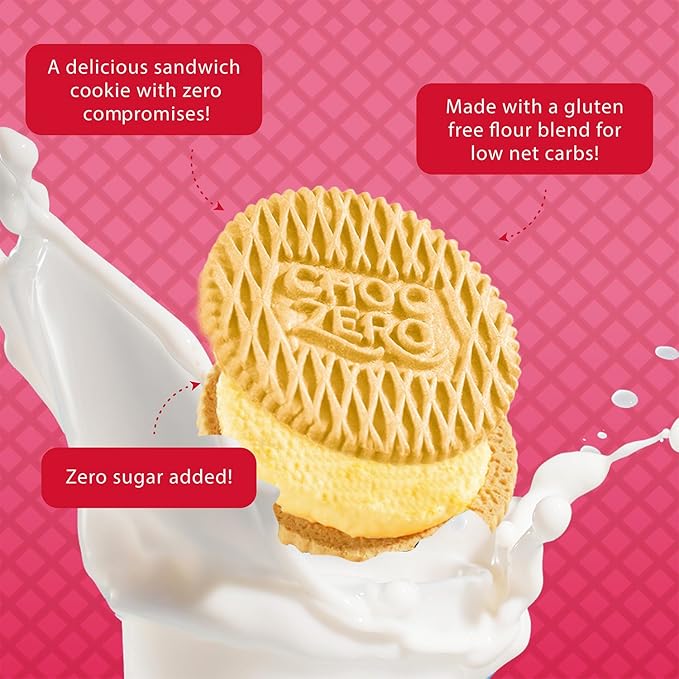 ChocZero Churro Dunkies ??Sugar Free Cinnamon Vanilla Sandwich Cookies, Keto Friendly, Low Net