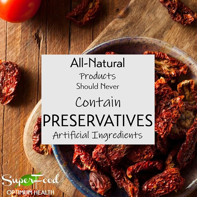 GERBS Sun Dried Tomatoes 2 LBS. Sea Salted | Freshly Dehydrated Resealable Bulk Bag | Top Food