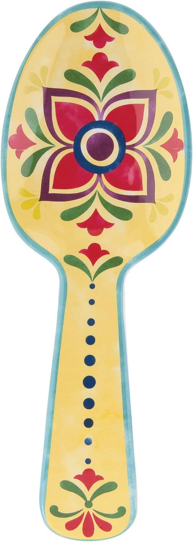 UPware Fiesta Floral Melamine Salad Servers, Serving Utensil Set, Includes Serving Fork and Spoon