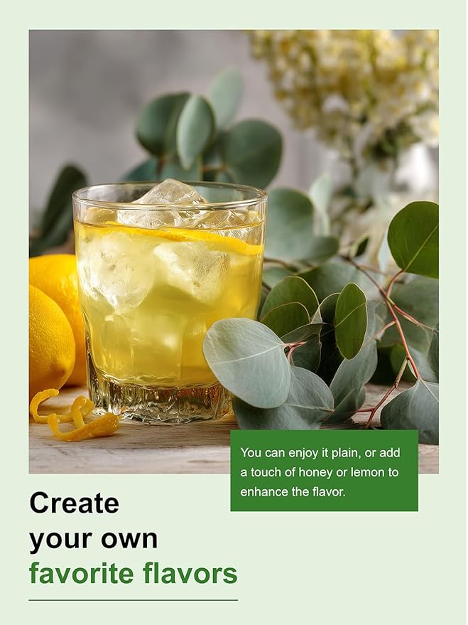 TeeLux Eucalyptus Tea Bags, Premium Dried Eucalyptus Leaves Tea, Refreshing & Smooth Flavor