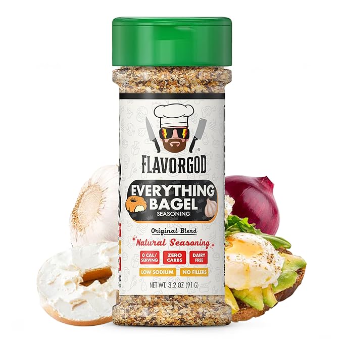 Everything Bagel Seasoning Mix by Flavor God - Premium All Natural & Healthy Spice Blend for
