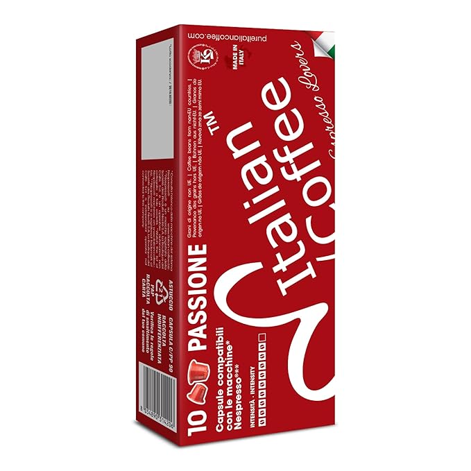 Italian Coffee for Espresso Lovers capsules compatible with Nespresso Original Line machines