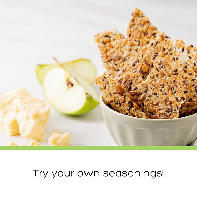 Top Seedz Organic Gluten Free Bake-at-Home Sea Salt Seed Crackers Mix | 2-Pack | 12 Ounces |