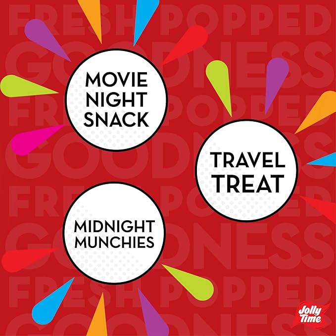 Jolly Time Xtra Butter Trans Fat & Gluten Free Microwave Popcorn with Extra Buttery Fresh Popped