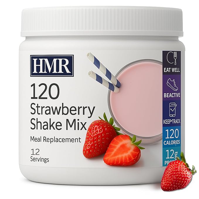 HMR 120 Shake Meal Replacement Powder | Strawberry Shake Mix to Support Healthy Weight Loss | 12g