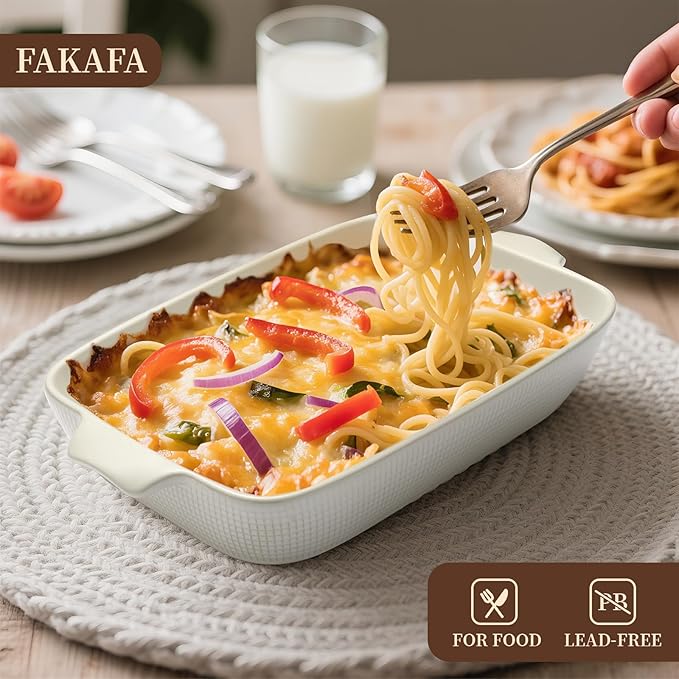 Bakeware Casserole Oven Dishes Baking - 3pcs Ceramic Rectangular Oven Serving