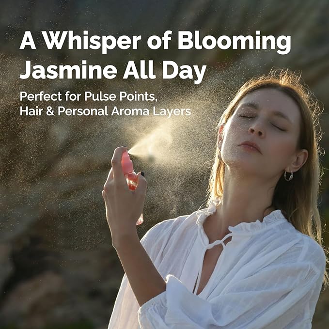 Jasmine Essential Oil 4 Oz, 100% Pure Jasmine Oil for Diffuser, Skin, Hair, Body & Face, Perfume