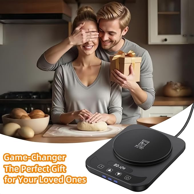 Sourdough Starter Warmer Mat - 12H Timer & Precise 1°F Thermostat (70-100°F) - Auto On/Off - Fits