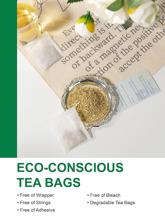 TeeLux Fennel Tea Bags, Pure & Natural Fennel Seeds Herbal Tea, Smooth & Light Spicy Flavor
