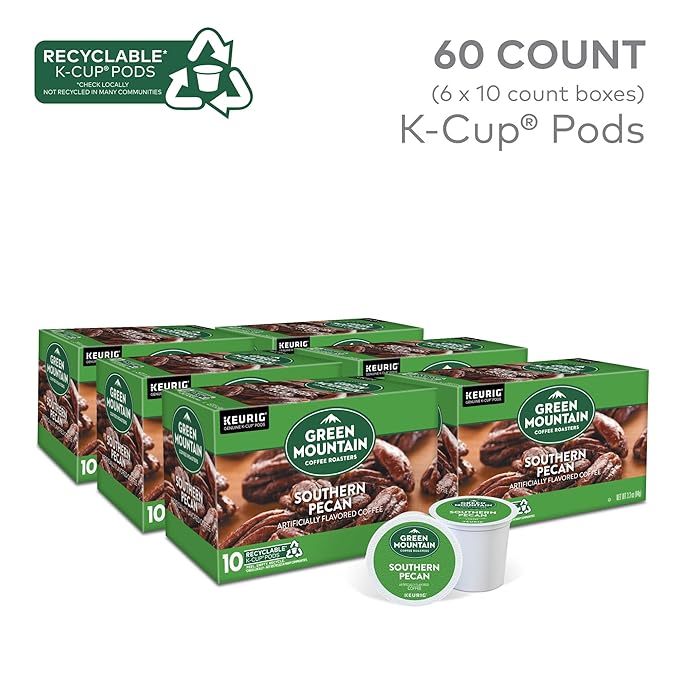Green Mountain Coffee Roasters Southern Pecan Keurig Single-Serve K-Cup pods, Light Roast Coffee