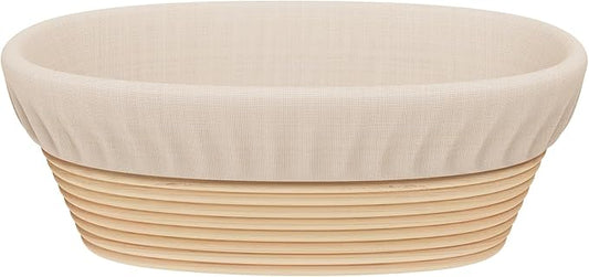 Sondiko Oval Bread Proofing Basket, Handmade Sourdough Bread Baking Supplies, Banneton Bread