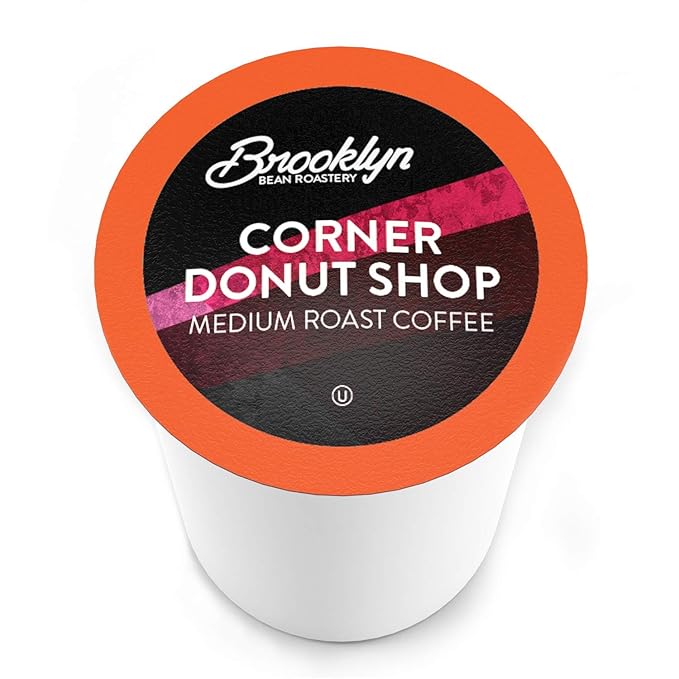 Brooklyn Beans Corner Donut Shop Gourmet Coffee Pods, Compatible with 2.0 Keurig Coffee Pods