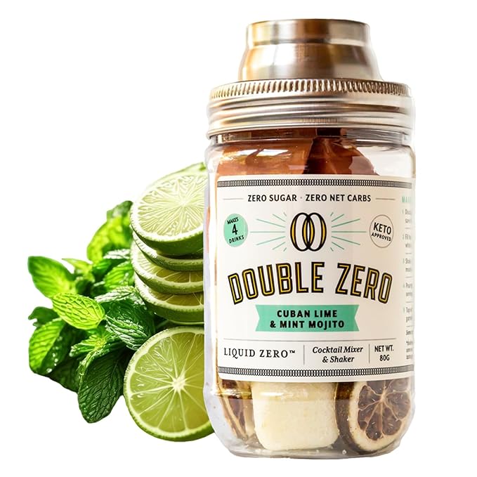 *NEWER VERSION WILL SHIP* Liquid Zero Double Zero Mojito Mix (New Version Makes 8 Drinks instead of
