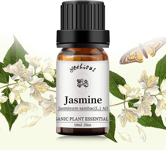 yethious Jasmine Essential Oils for Diffuser & Aromatherapy Pure Jasmine Oil for Skin Organic