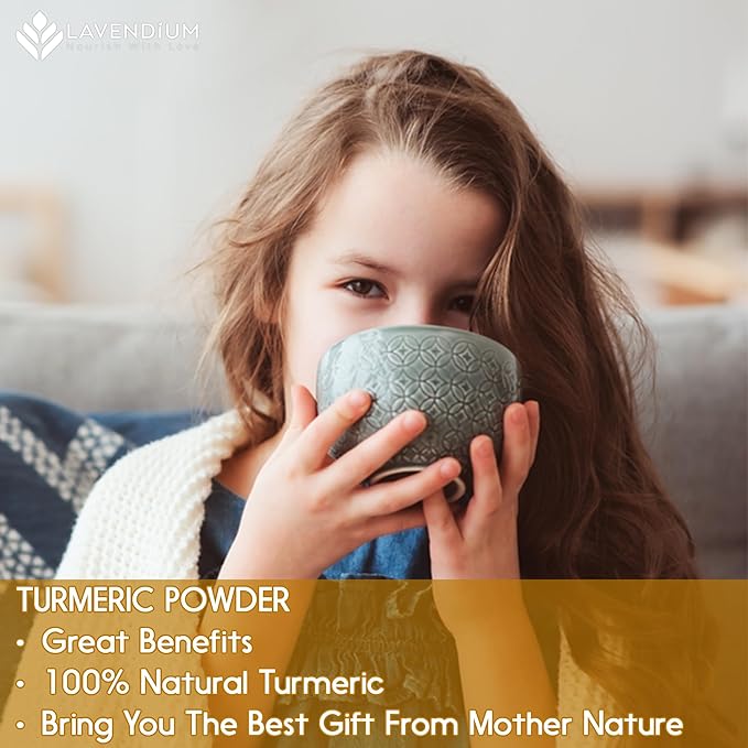 20oz (1.25 lbs) Turmeric Powder, 100% Natural & Pure, Ground, Seasoning Root Powder, No Additives