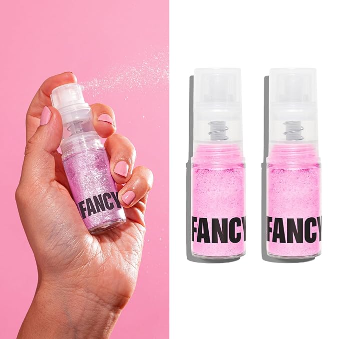 Fancy Sprinkles Pink Sapphire Premium Edible Glitter Spray for Sparkling Food & Drinks No Taste or