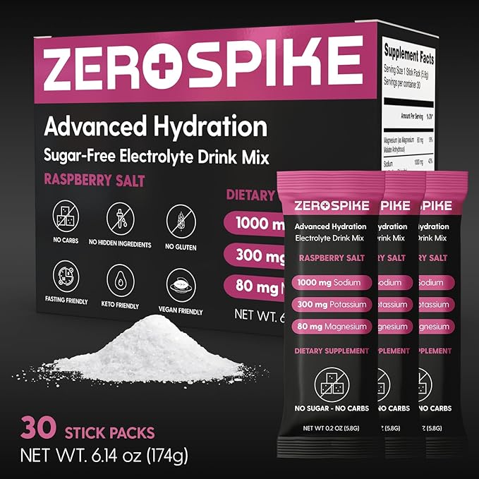 No Sugar Electrolytes Powder Packets | Keto & Fasting Salts Drink Mix | Supplements: The Key
