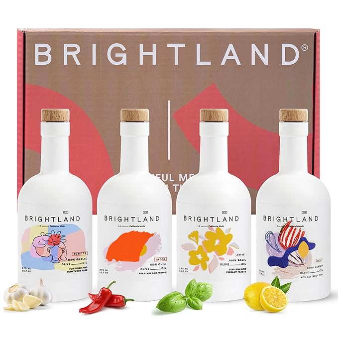 Brightland Infused Olive Oils, The Artist Capsule - Cold-Pressed Made with Early-Harvest Frantoio