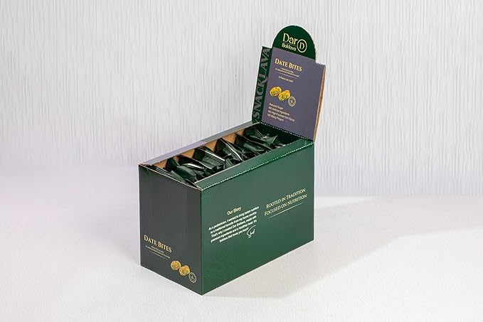 Snacklava Pistachio Date Bites with Cardamom - 6 Pack (3 Pieces per Pack) - Pistachio and Date