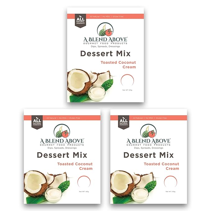 A Blend Above Toasted Coconut Cream Cheesecake Mix - No-Bake Desserts, All Natural, Vegan, Gluten