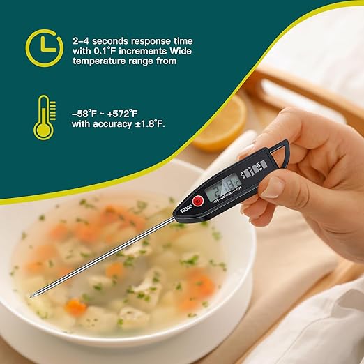 12 Set Waterproof Food Thermometer for Water, Liquid, Candle and Cooking Digital Meat Thermometer
