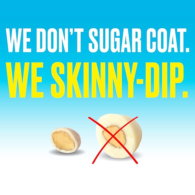 SkinnyDipped Lemon Bliss Almonds, Mini Snack Packs, Chocolate Covered Almonds, Low Sugar, Gluten