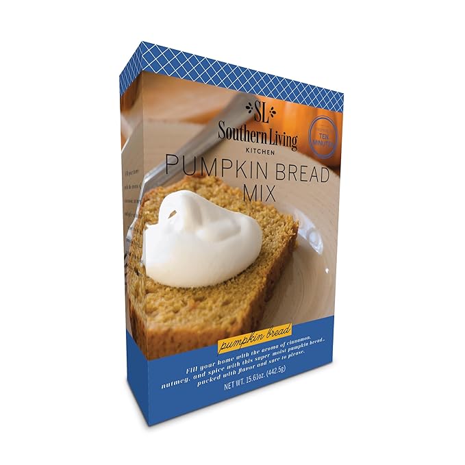 Southern Living Gourmet Pumpkin Bread Mix, Easy-to-Bake Delight, Perfect for Potlucks, Fall