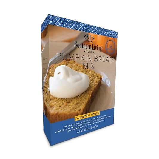 Southern Living Gourmet Pumpkin Bread Mix, Easy-to-Bake Delight, Perfect for Potlucks, Fall