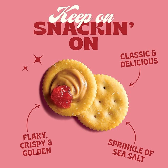 Back to Nature - Classic Round Crackers - Real Ingredients like Wheat Flour & Sea Salt for a