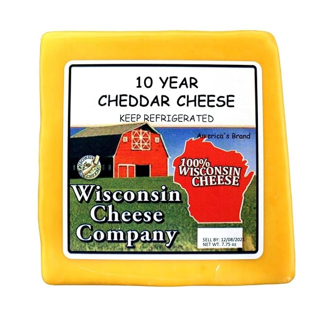 Wisconsin Cheese Company - 100% Wisconsin Aged Cheddar Cheese & Cracker Gift Box - Aged Cheddar (3