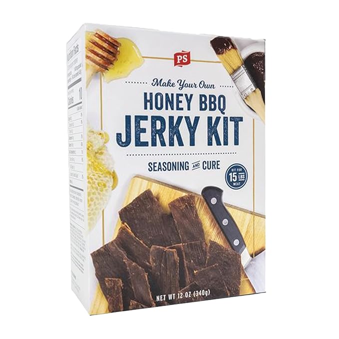 PS Seasoning Jerky Seasoning and Cure Kit (Honey BBQ) - Award-Winning DIY Jerky Making Kit with