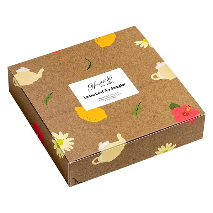 Heavenly Tea Leaves Organic Wellness Tea Sampler (Approx. 90 Cups of Tea), 9 Assorted Loose Leaf